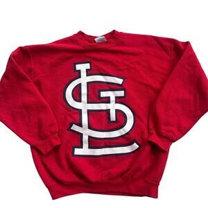 Vtg Youth St Louis STL Cardinals Logo Sweatshirt Crewneck Sz XL